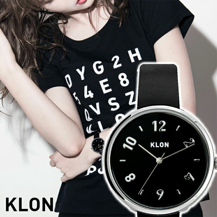 楽天市場 ペアウォッチ ブランド 代 腕時計 黒 シンプル モノトーン 誕生日 お揃い 祝い ギフト プレゼント オールジェンダー ジェンダーレス クローン レディース メンズ Klon Pass Time Daring Even Black Surface 33mm Klon