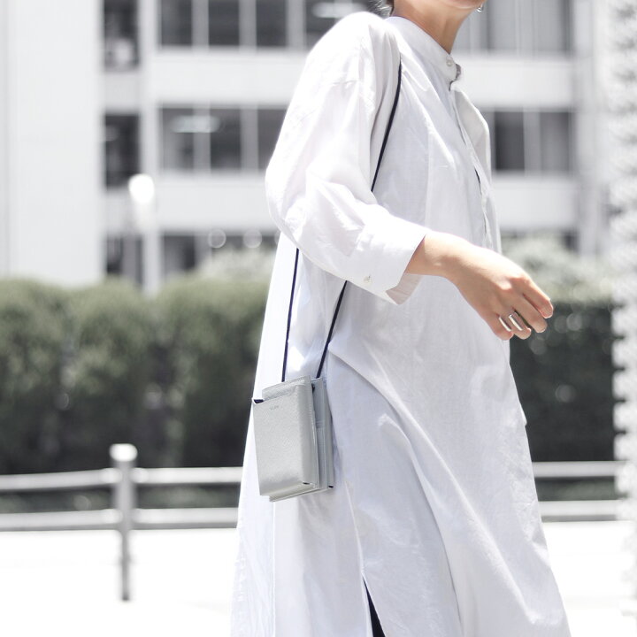 ポーチ レザー マルチケース ムーンライト グレー Leather Pouch プレゼント リアルレザー Moonlight ネックポーチ Multi ギフト オールジェンダー ジェンダーレス Gray ブランドklon 本革