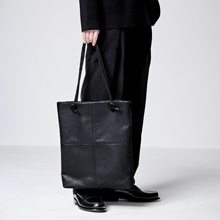 極美品】COLE HAAN トートバッグ レザー シボ革 黒 A4可 大容量 