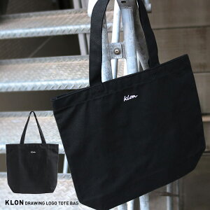  LoXg[gobO Vv  fB[X Y Mtg v[g ubN A4[ uh KLON DRAWING LOGO TOTE BAG BLACK