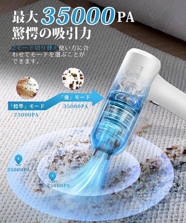 ハンディクリーナー コードレス 35000Pa 多機能 【吹き飛ぶ/吸い込む/空気入れ/空気抜き】 ハンディ掃除機 車用掃除機 ポー  楽天市場】☆楽天1位！＼2種吸引モ一ド／ 車 掃除機 35000PA ハンディクリーナー コードレス ハンドクリーナー 車用掃除機 ハンディー掃除機  USB ...