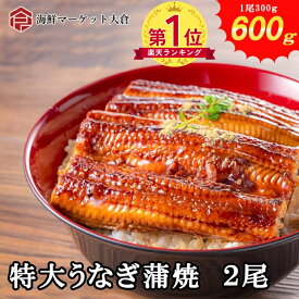【楽天ランキング1位】特大 うなぎ 蒲焼き 600g (300g×2尾) 肉厚 神龍 冷凍 送料無料 | 父の日 プレゼント ギフト お中元 土用の丑の日 2026 うなぎ蒲焼 鰻 ウナギ ひつまぶし うな丼 お取り寄せ グルメ 贈り物
