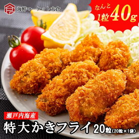 （かき カキ 牡蠣）瀬戸内海産 カキフライ 約40g 　20個入 大粒 レストランサイズ　800g　業務用