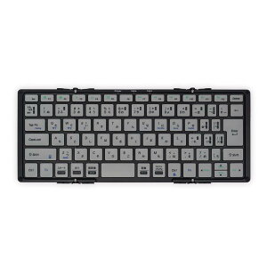 ���{(Mobo) �L�[�{�[�h MOBO Keyboard2 Bluetooth 5.1 ���{��z�� USB-C �܂肽���݌^ ��p�P�[�X���X�^���h�t�� �u���b�N/�O���[ AM-K2TF83J/BKG
