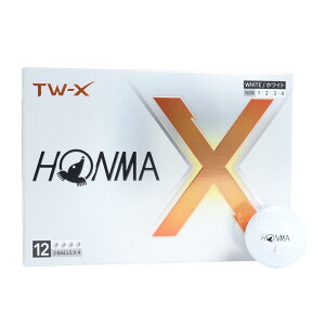 �z���} �S���t �{�[�� TW-X TW-S 2024�N���f�� 1�_�[�X 12������ �z���C�g �C�G���[ 3�s�[�X �c�A�[�n �X�s�� �򋗗� �f�B�X�^���X �\�t�g �S���t�{�[�� TOUR WORLD BT2402 �{�� HONMA_TW-X_�z���C�g(1�_�[