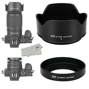 (1+1) ABS �˂����ގ� + ABS �t�� �����Y�t�[�h Nikon HN-40 & HB-90A �݊� Nikkor Z DX 16-50mm & 50-250mm �����Y �p Nikon Z30 Z50 �f���A�������Y�L�b�g �ɑΉ�
