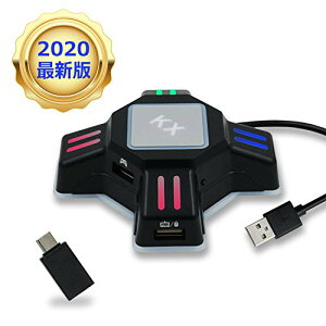 KX �L�[�{�[�h�E�}�E�X�ڑ��R���o�[�^�[ FPS�Q�[����p�A�_�v�^�[ �ڑ��ȒP�E�x���Ȃ��E�݊��������E�R���g���[���]���A�_�v�^�[ NS Switch/PS4/PS3/Xbox One/�Ή� ���{��戵�������t��