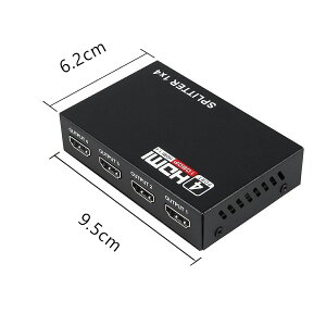 HDMI分配器1入力4出力HDMIスプリッター4K2KFHD対応自動切り替え3D映像対応電源アダプターTVPCXboxPS4任天堂スイッチFireTVStickAppleTVプロジェクター等に対応SDM便送料無料1ヶ月保証Ｋ＆Ｍ