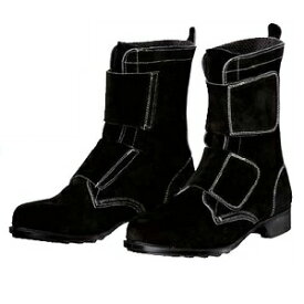 【あす楽/365日出荷】ドンケル DONKEL T-5 (26.5cm) 耐熱用安全靴 長編上靴マジック式 ベロア ブラック [DON096265]