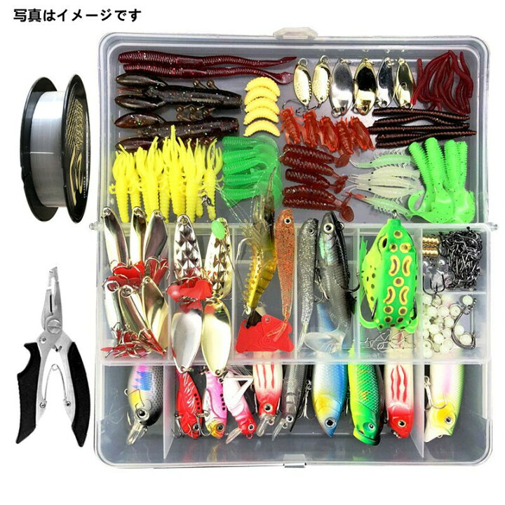 楽天市場】(送料無料）ルアーセット 釣り初心者セット ソフトルアー  