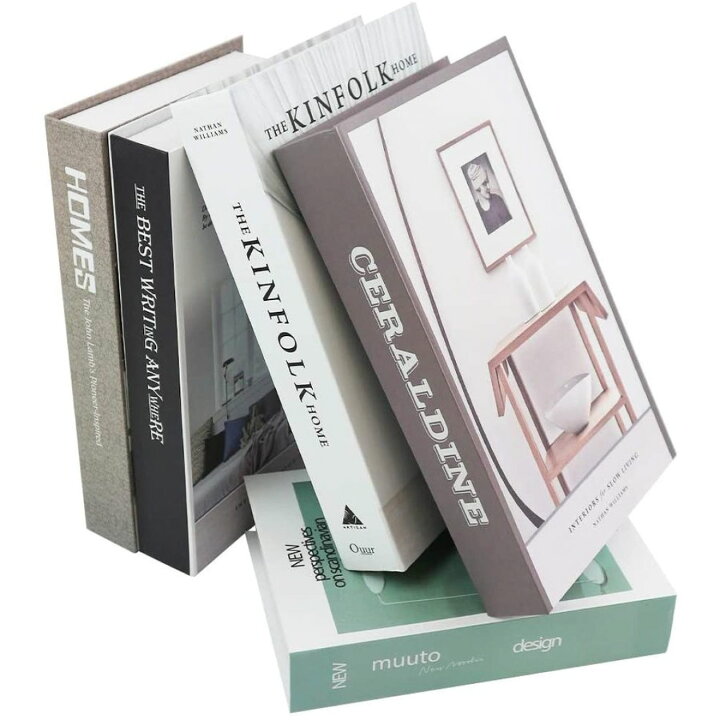 インテリアブック ダミーブック 洋書 軽量 運びやすい 展示用 2冊セット 通販