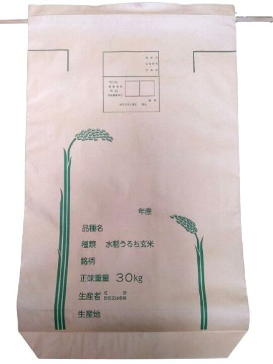 楽天市場】【宅配便発送】米袋 30kg1枚 : 農家の店 みのり
