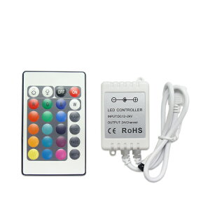 LEDe[vCgp R ʃf 5050smd RGB }`J[p @\ _p^[ύX [gRg[[  CX 12V P[u ARlN^ DC ڑ 邳 p[