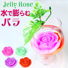 フラワージェリー バラ [ 薔薇 ローズ 水で膨らむ ビーズ ハイドロカルチャー アクアジェリーボール バブルジェリー マジック 観葉植物 DIY ガーデニング 縁日 インテリア 雑貨 ] Lint