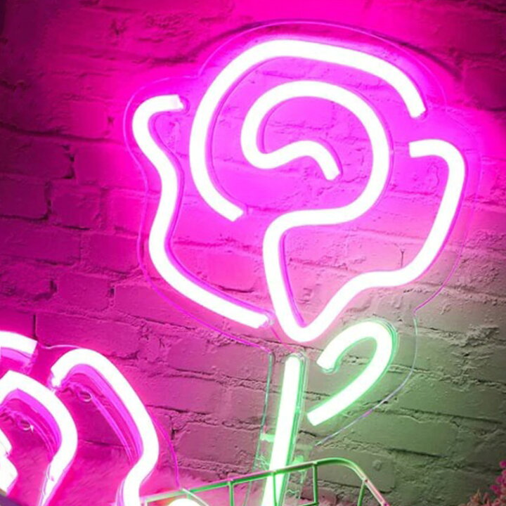 楽天市場】LED ネオンサイン バラ 薔薇 USB電源 ネオンライト ネオン管 