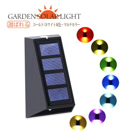 ソーラーライト LED ガーデンライト 2個セット 2方向発光 センサーライト 屋外 防水 充電式 壁掛け 明るい スポットライト ガーデンライト 防犯 外灯 玄関 庭園 照明 防災グッズ