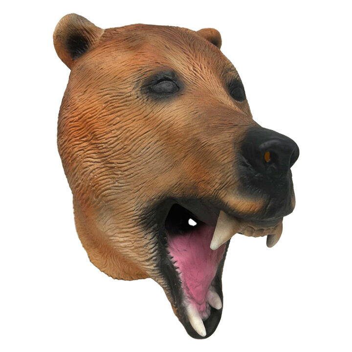 楽天市場】熊 くま マスク かぶりもの 変装 グッズ 仮装 被り物 お面  