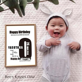 出産祝いに！ベビーポスター『ブルックリン』1人用 オーダーメイド