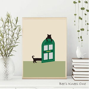 Cats story �A�[�g�|�X�^�[�wCat Door�x �k�� �A�[�g�p�l�� �m���f�B�b�N A5 A4 A3 A2 A1