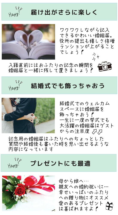 デザイン婚姻 役所に届出できる プロポーズ 外国風 記念 ティファニーブルーとレース 結婚式 オリジナル婚姻届 記念用3枚組 提出用 デザイン婚姻届