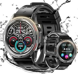 【5月限定!全商品ポイント2倍セール】【Amazon 限定ブランド】スマートウォッチ【2024新登場 軍用規格】スポーツウォッチ Smart Watch VOTUDX Bluetooth通話付き IP67防水 1.32インチ Android/iPhone対応 耐