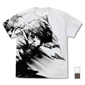 カウボーイビバップ スパイク・スピーゲル オールプリントTシャツ WHITE L 【07/24頃入荷】