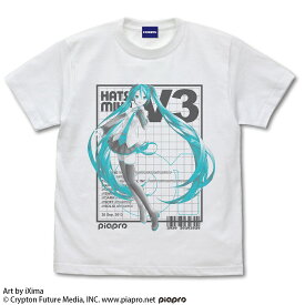 初音ミク V3 Tシャツ Ver.3.0 WHITE M 【07/16頃入荷】