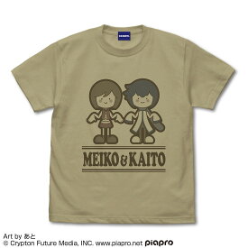 MEIKO・KAITO MEIKO＆KAITO Tシャツ あと Ver. SAND KHAKI M 【07/16頃入荷】