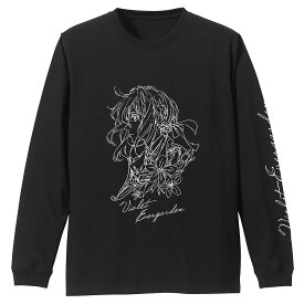 ヴァイオレット・エヴァーガーデン ヴァイオレット イラストアート ロングスリーブTシャツ BLACK M 【08/16頃入荷】