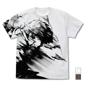 [コスパ COSPA] カウボーイビバップ スパイク・スピーゲル オールプリントTシャツ/CHARCOAL-M