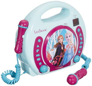 Lexibook 2�l�ŉ̂���}�C�N�t�� CD�v���[���[ �A�i�Ɛ�̏��� �d�r�� RCDK100FZ ���K�i