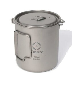 S'more(�X���A) Titanium Hanging Pot �`�^���}�O �J�b�v �L�����v �|�b�g �A�E�g�h�A�N�b�L���O �݂�� SMOrsUT001HPa (750ml)