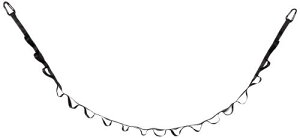 【】 キャプテンスタッグ(CAPTAIN STAG) ハンギングチェーン 物干しロープ カラビナ付き ループロープ ブラック UM-1561 全長210cm(カラビナ含む)