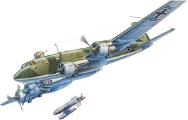ローデン 1/144 ドイツ空軍 フォッケウルフ Fw200C-6 コンドル 対艦攻撃機 Hs293対艦ミサイル付 プラモデル RE14340