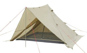 キャプテンスタッグ(CAPTAIN STAG) テント ティピー ワンポールテント レクタ TYPE2 4人用 270 UVカット アルミポール採用 耐水圧フライ2000mm/フロア3000mm ベンチレーション装備 カーキ トレッカー UA-