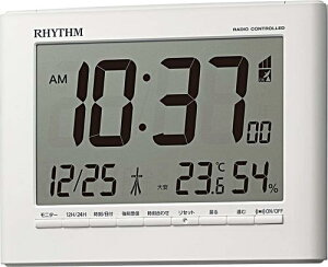 Y(RHYTHM) ڊo܂v dgv fW^ x x J_[ zCg 12.9x16.9x2.8cm 8RZ203SR03