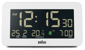 BRAUN/uE uv fW^ A[NbN zCg BC10W Digital Alarm Table Clock White KAi