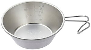 キャプテンスタッグ(CAPTAIN STAG) シェラカップ CS ステンレスシェラカップ 320ml ステンレス製 日本製 燕三条産 UH-46 シルバー(ヘアライン加工)