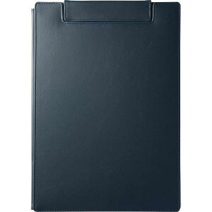 キングジム クリップボード レザフェス 合皮 カバー付 A4ヨコ ネイビー 1932LU-NV