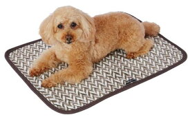ペティオ (Petio) 犬猫用毛布 両面ふわふわあったかブランケット ふっくらヘリンボーンAWY M