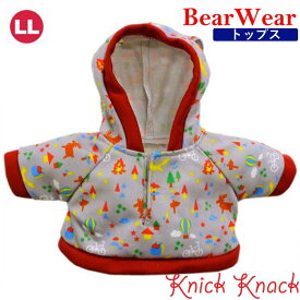 ぬいぐるみ用お洋服 ベアウェア パーカー キャンプ LL　秋冬 衣装 コスチューム 着せ替え ぬい服 秋冬22 トップス