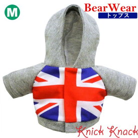 ぬいぐるみ用お洋服 ベアウェア パーカー ユニオンジャック M　春夏 衣装 コスチューム 着せ替え ぬい服 春夏22 トップス
