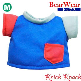 ぬいぐるみ用お洋服 ベアウェア Tシャツ レッド＆ブルー M　春夏 衣装 コスチューム 着せ替え ぬい服 春夏23 トップス