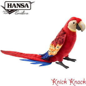 【送料無料】HANSA コンゴウインコ BH3067　ハンサ リアル 動物 ぬいぐるみ グッズ 雑貨 置物 オブジェ インテリア とり 鳥
