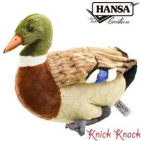 【送料無料】HANSA ハンサ マガモ ぬいぐるみ BH3601 真鴨 とり トリ 鳥 リアル かわいい 動物