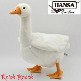 【送料無料】HANSA ハンサ シロガチョウ ぬいぐるみ BH3709 とり 白鵞鳥 リアル かわいい 動物