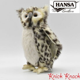 HANSA ハンサ フクロウ ぬいぐるみ BH4136 梟 とり 鳥 リアル かわいい 動物