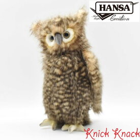 【送料無料】HANSA ハンサ フクロウ ぬいぐるみ BH4466 梟 とり 鳥 リアル かわいい 動物