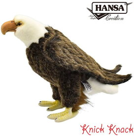 【送料無料】HANSA ハクトウワシ BH5616　ハンサ リアル 動物 ぬいぐるみ グッズ 雑貨 置物 オブジェ インテリア 白頭鷲 とり 鳥