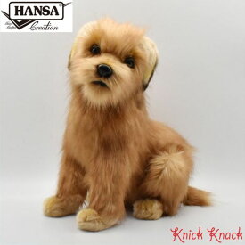 【送料無料】HANSA ノーフォークテリア 仔 BH3996　ハンサ リアル 動物 ぬいぐるみ いぬ 犬